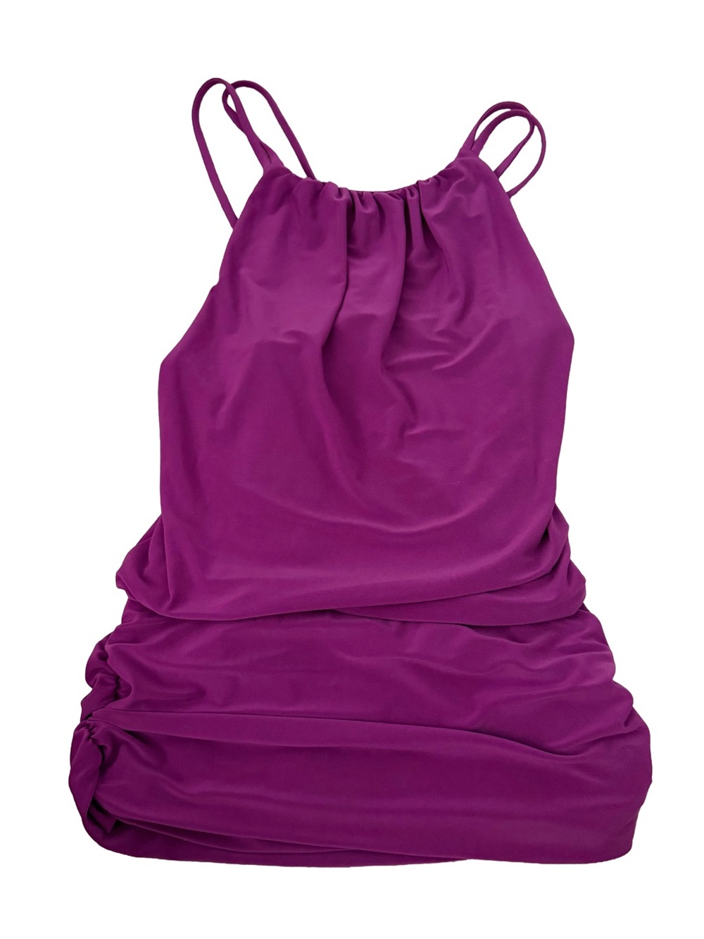 White House Black Market Sleeveless Ruched Top - Magenta Purple Size XS